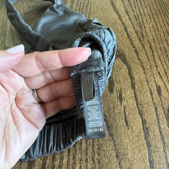 Skims RARE Quilted Bralette and Thong Panty Set Gunmetal Gray Plus Size 3X/2X - Picture 7 of 11